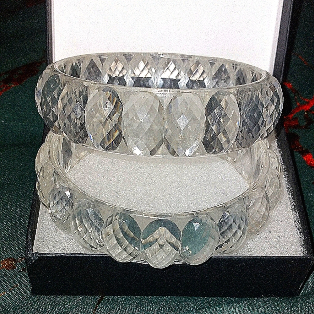 Acrylic Ice Crystal Bangles